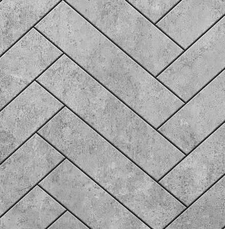 Large Grey Chevron 1.0m x 2.4m Shower Panel Sample