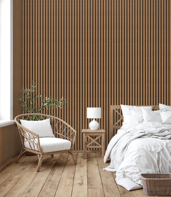 Natural Oak Premium Slat Wall Panel - Sulcado 300mm