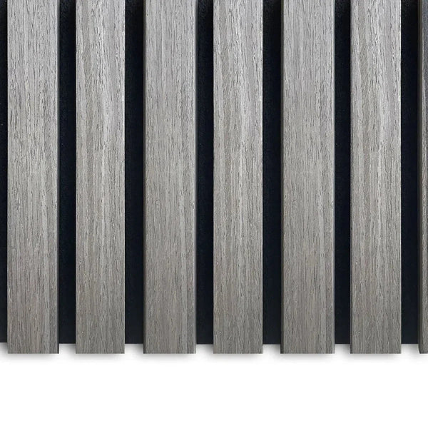 Grey Oak Premium Slat Wall Panel - Sulcado 300mm Sample