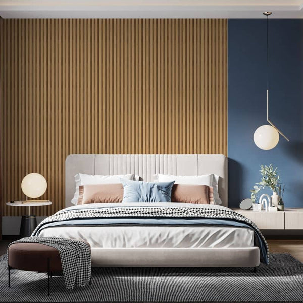 Pure Natural Oak Slat Wall Panel - Sulcado 122mm Sample
