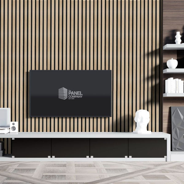 Light Ash Acoustic Slat Wall Panel - Sulcado 600mm Sample